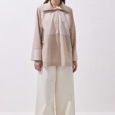 chemise longue rayée face 2