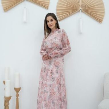 robe longue floral face 3