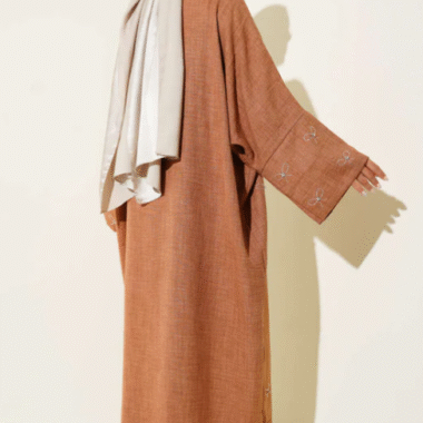 ensemble kimono femme couleur fauve chic dos