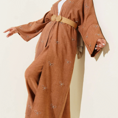 ensemble kimono femme couleur fauve chic